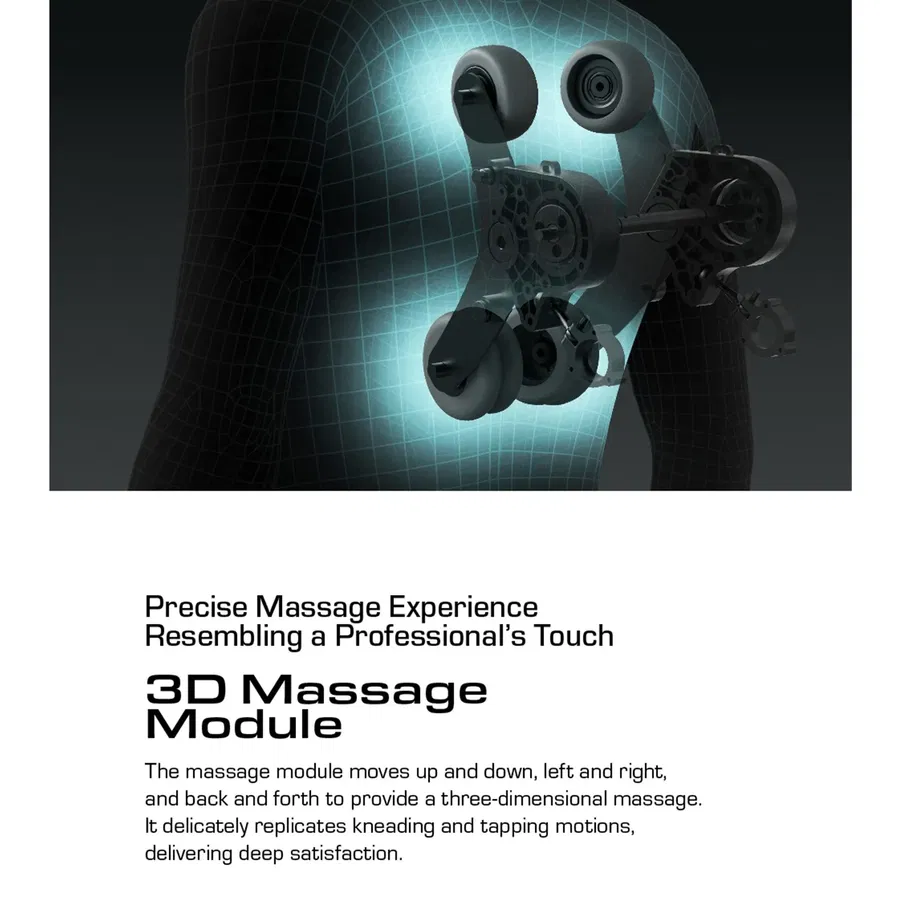 Nourest Orion Pro Automatic Recliner Massage chair With Ottoman-Brown