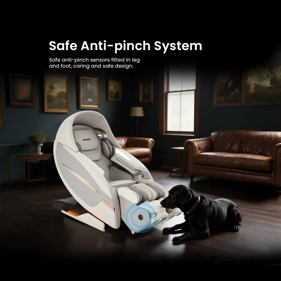 Nourest Robo-X 5D Sonic Wave Roller Massage Chair-Black