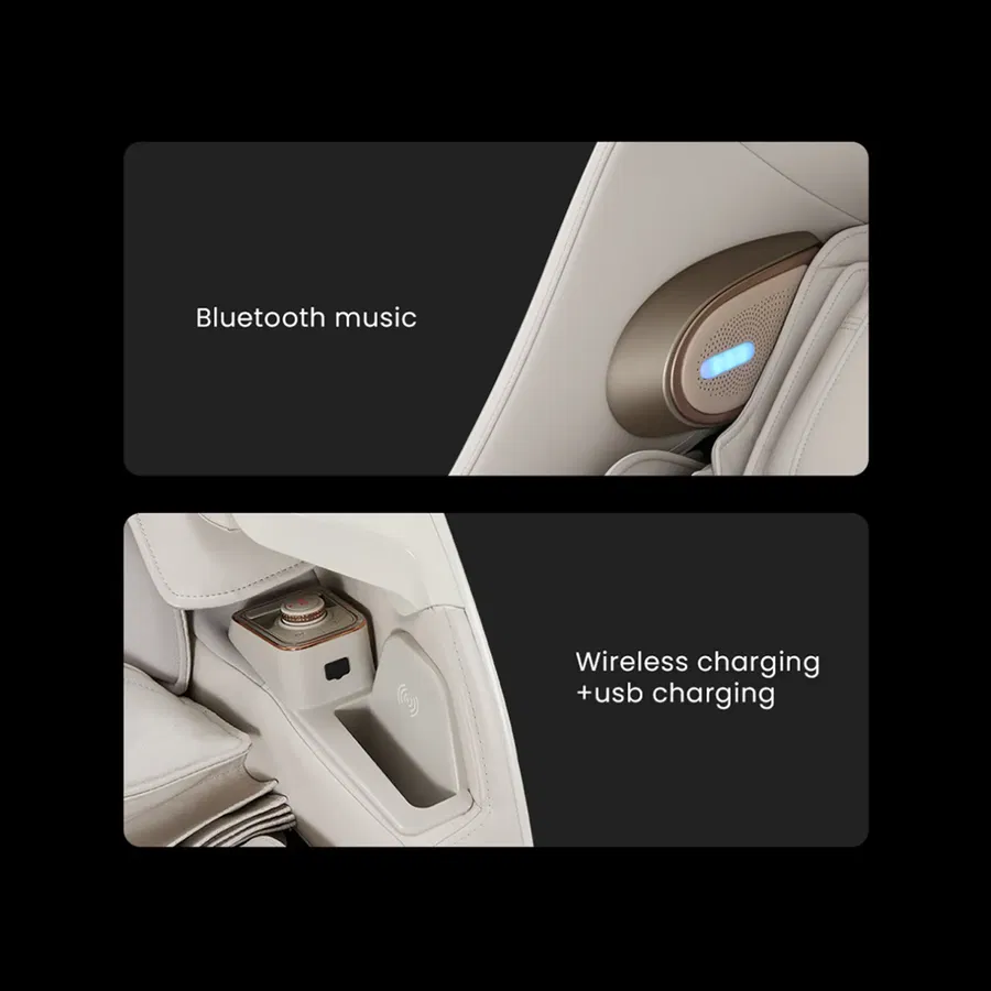 Nourest Robo-X 5D Sonic Wave Roller Massage Chair-Black