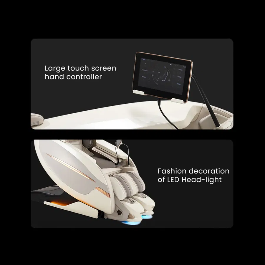 Nourest Robo-X 5D Sonic Wave Roller Massage Chair-Black