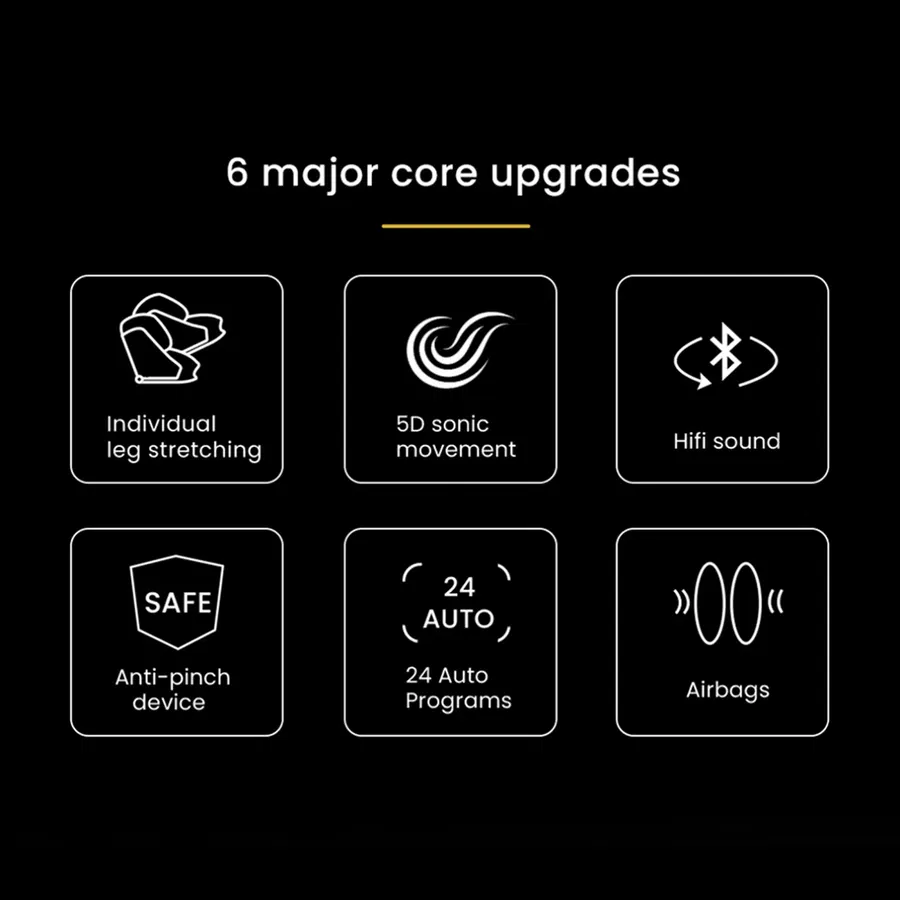 Nourest Robo-X 5D Sonic Wave Roller Massage Chair-Black