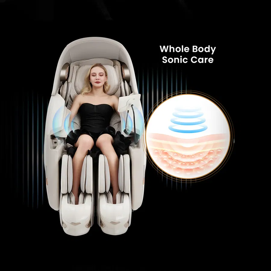 Nourest Robo-X 5D Sonic Wave Roller Massage Chair-Black