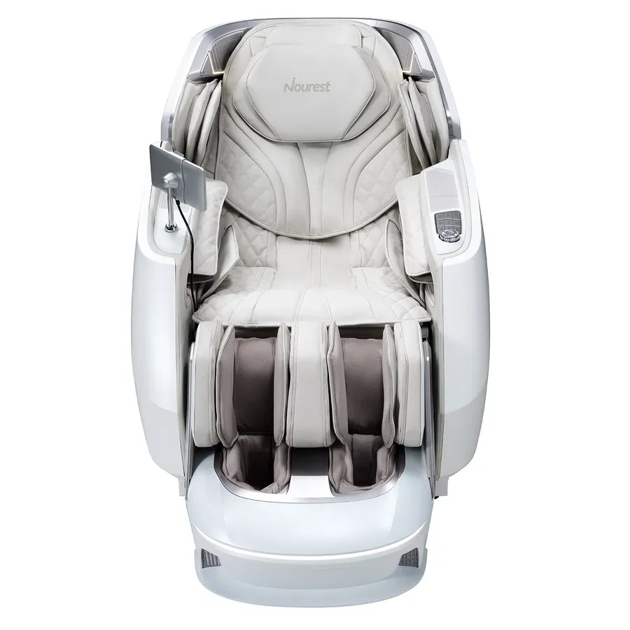 Nourest Stellar 4D Dual Roller Luxury AI Massage Chair -White [Limited Edition]
