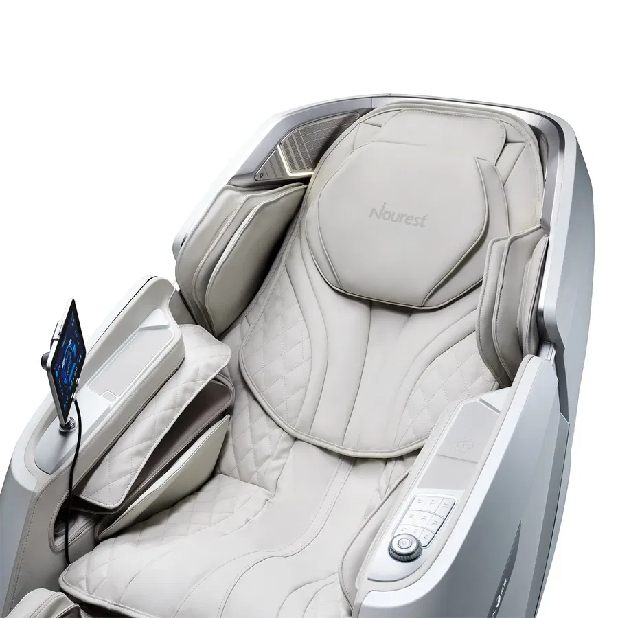 Nourest Stellar 4D Dual Roller Luxury AI Massage Chair -White [Limited Edition]