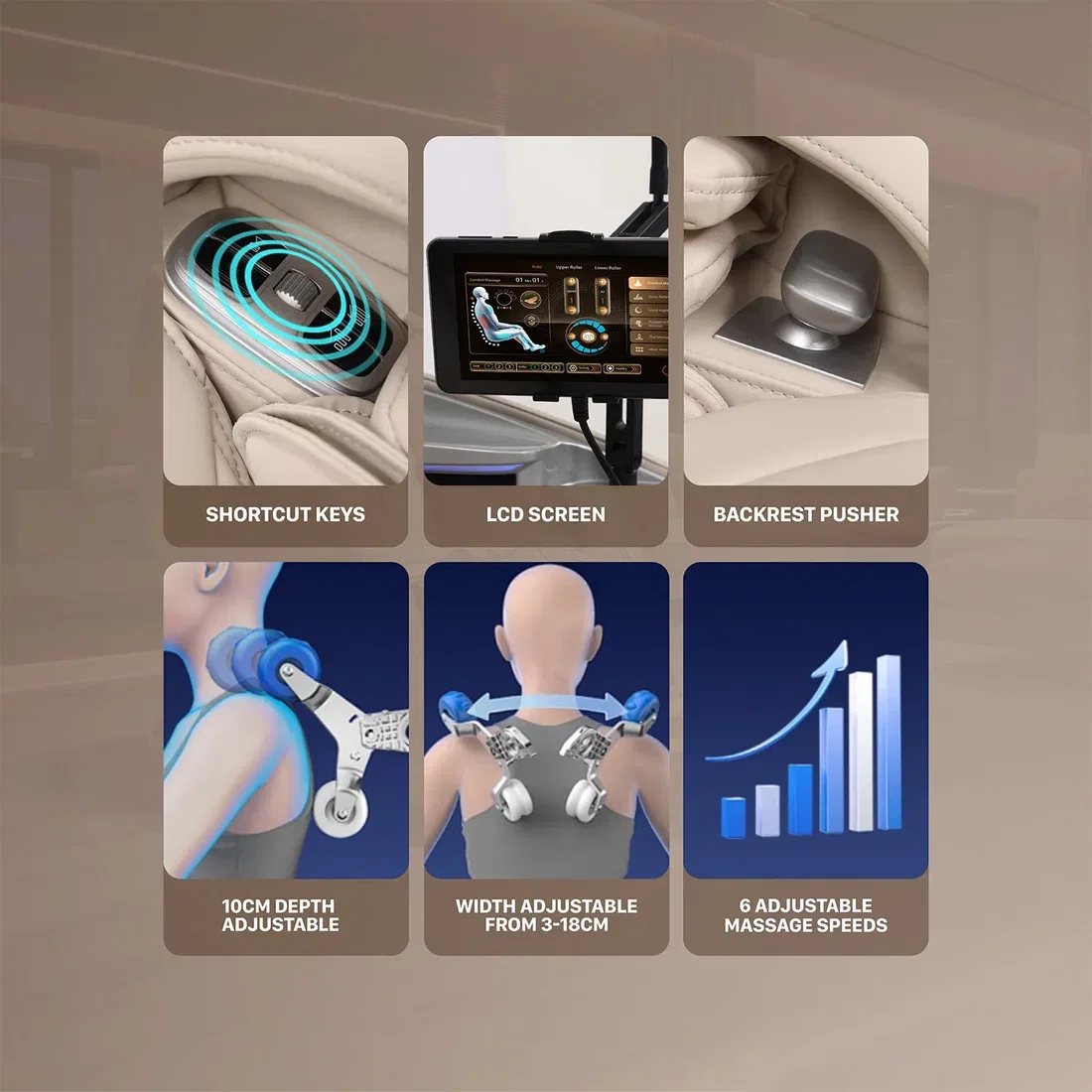 Nourest Titan Massage Chair Smart Controls